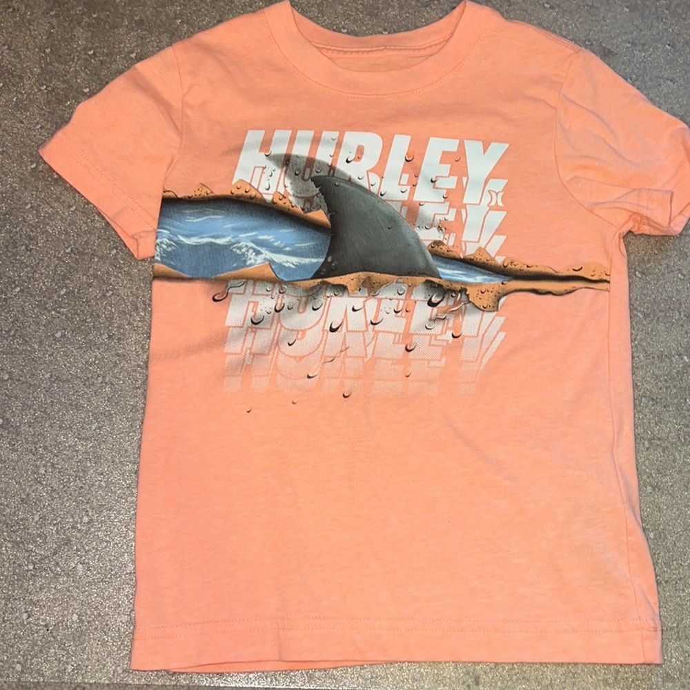 Boys size 6 (m) Hurley shark tee